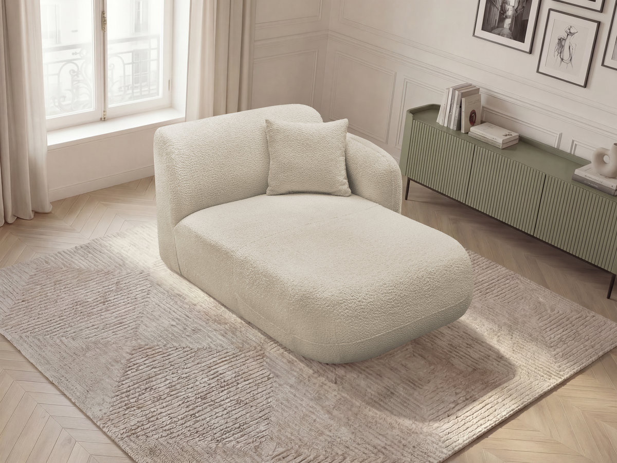 Bobochic Anda Méridienne-Modul Chenille Beige Ecke rechts