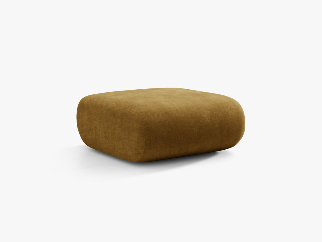 Micadoni Neo Pouf Chenille Golden Senf