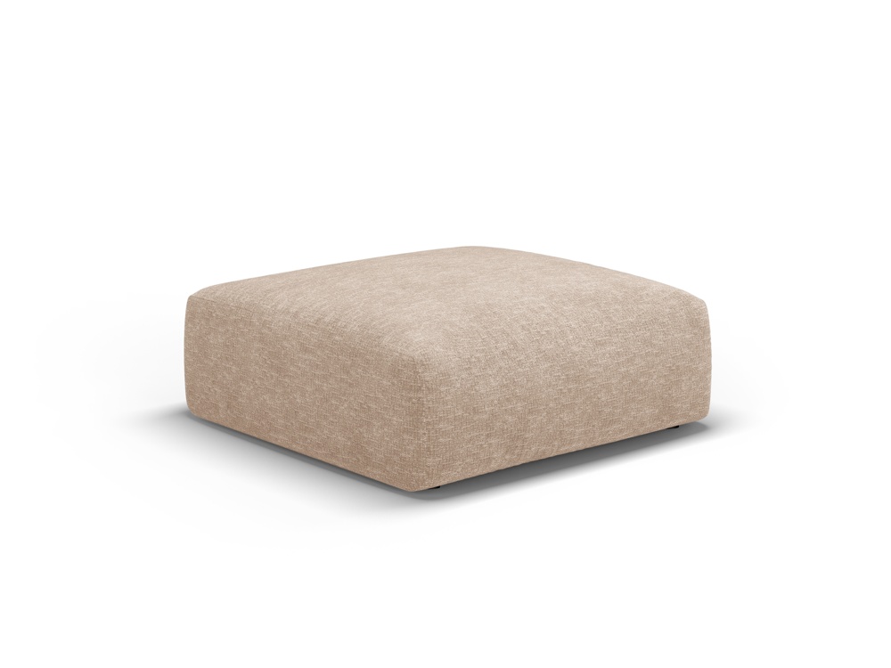 Cosmopolitan Design Pouf Matera große Version Chenille Eden Dunkelbeige