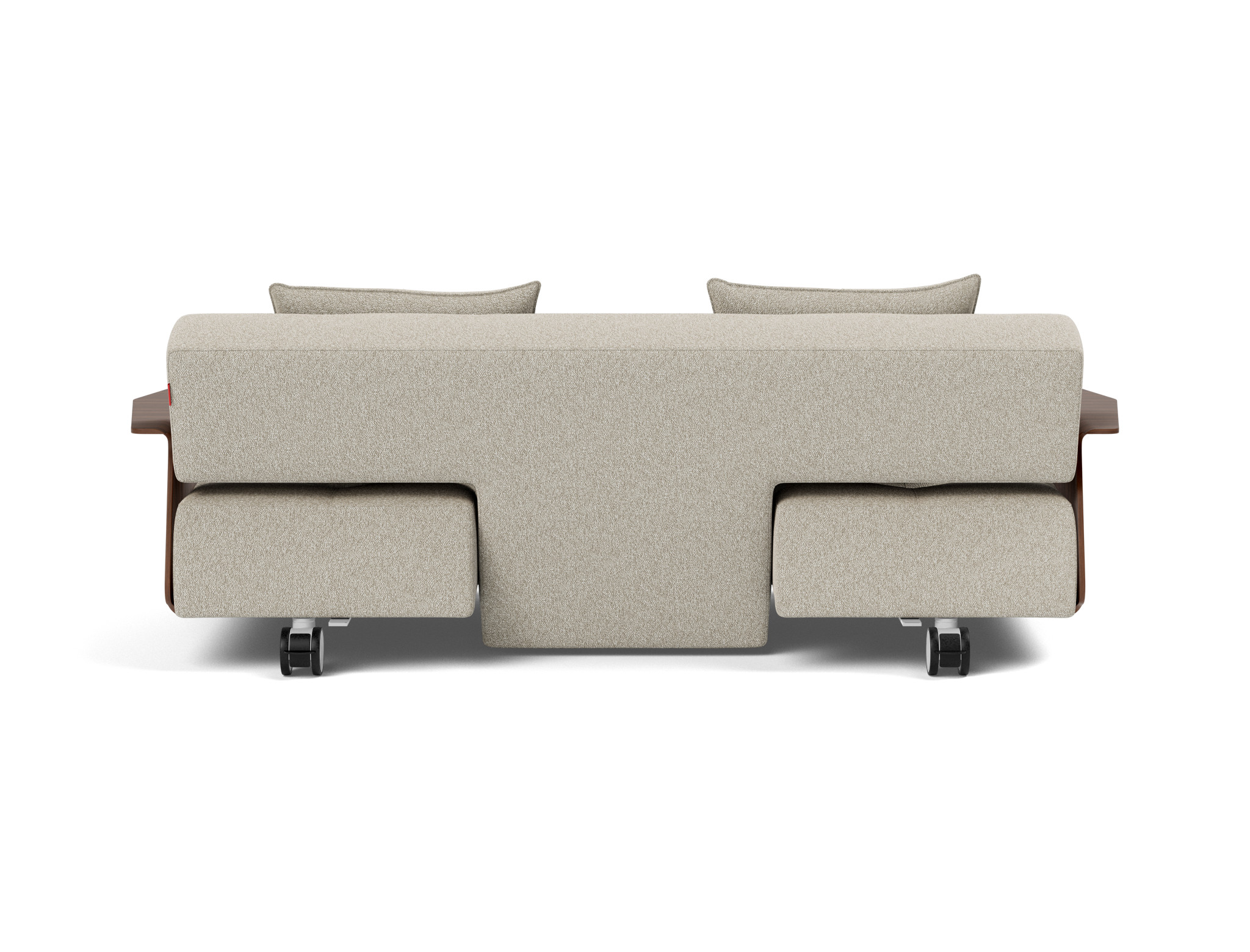 Schlafsofa Long Horn D.E.L. mit Armlehnen Boucle Skandi 539-Beige