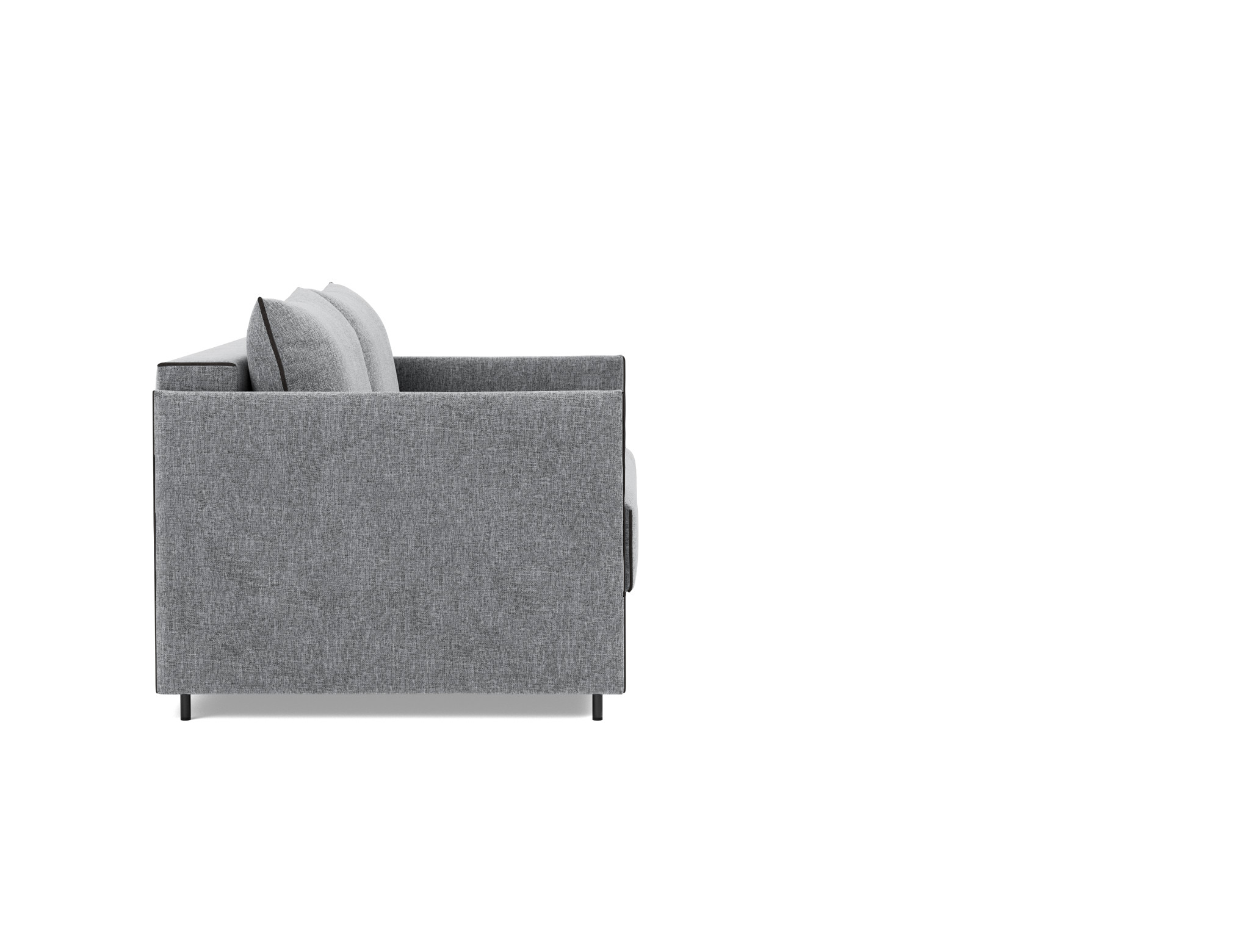 Schlafsofa Luoma Strukturierter Stoff Twist 565-Granite