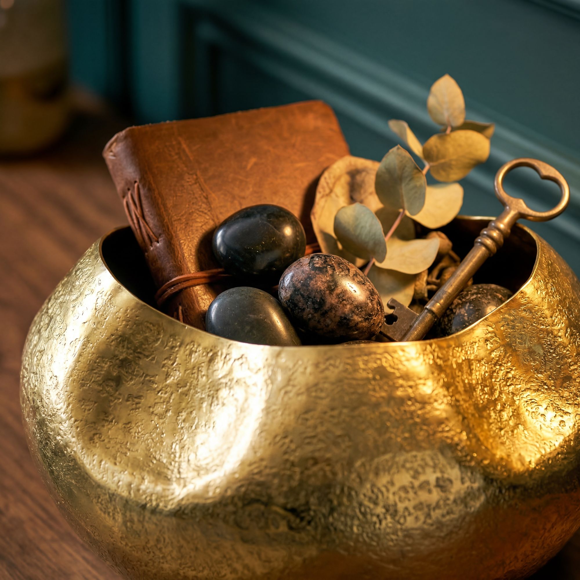 Blumentopf Skanevik Aluminium Gold Ø 30 cm