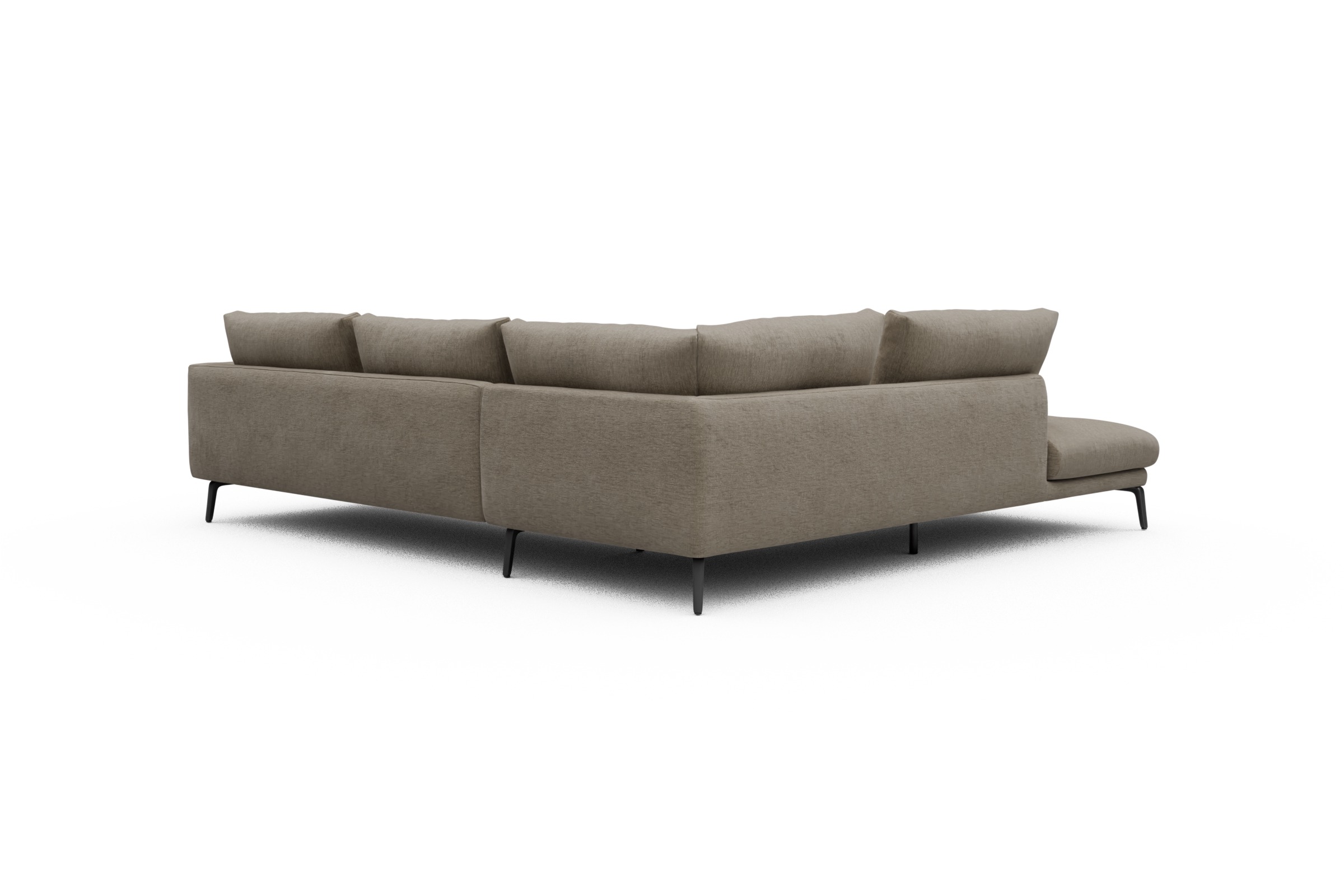 Ecksofa Karl Relax-Ecke links mit 2,5-Sitzer Smooth-Belge