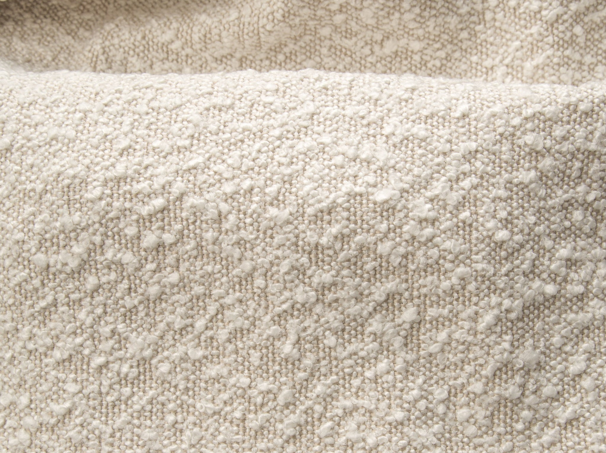 Micadoni Stauraumbett mit Kopfteil Darren Boucle Legend Helles Beige 90x200