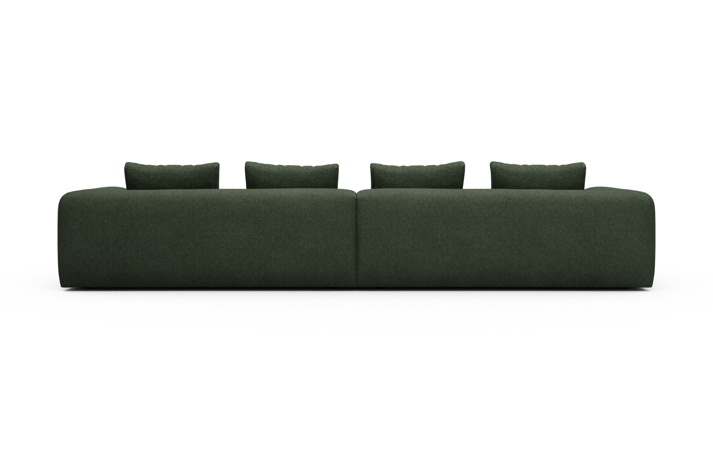 Sofa Modulares XXL Sofa Fred 5-Sitzer Vanora-Deep-Green