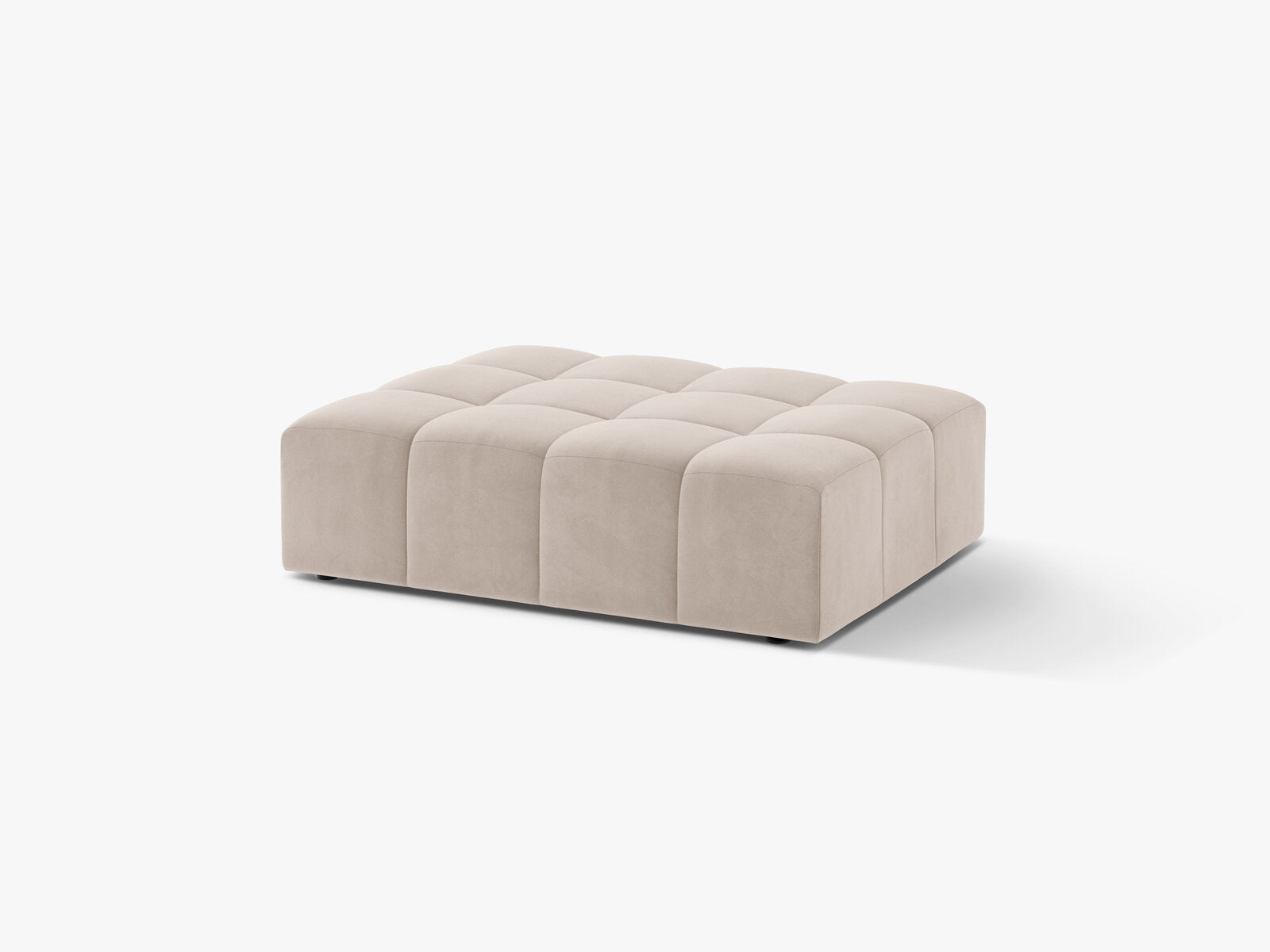 Micadoni Hocker Jennifer 1-Sitzer Samt Venus Helles Beige