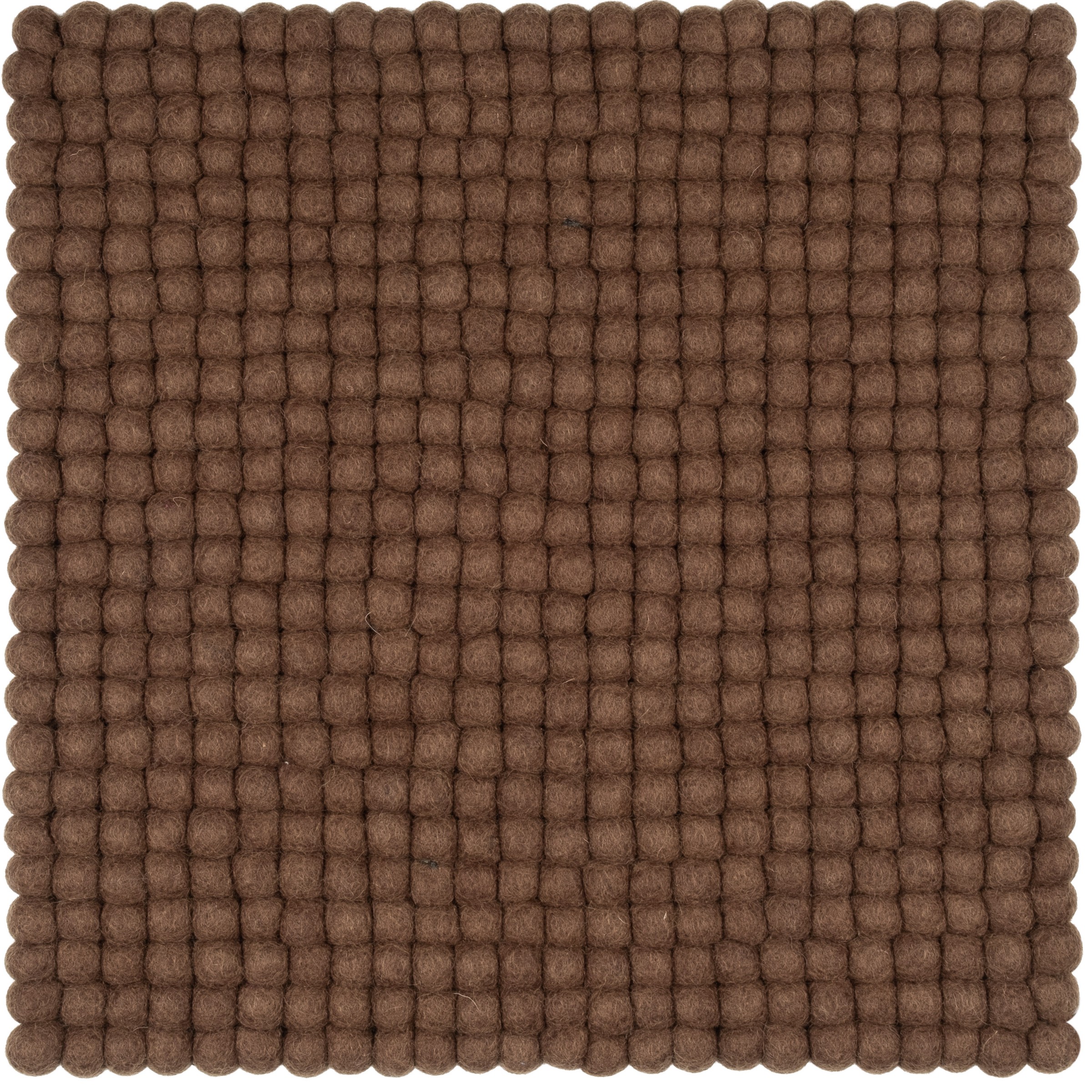 myfelt Egon Filzkugel-Sitzauflage Braun 36 x 36 cm