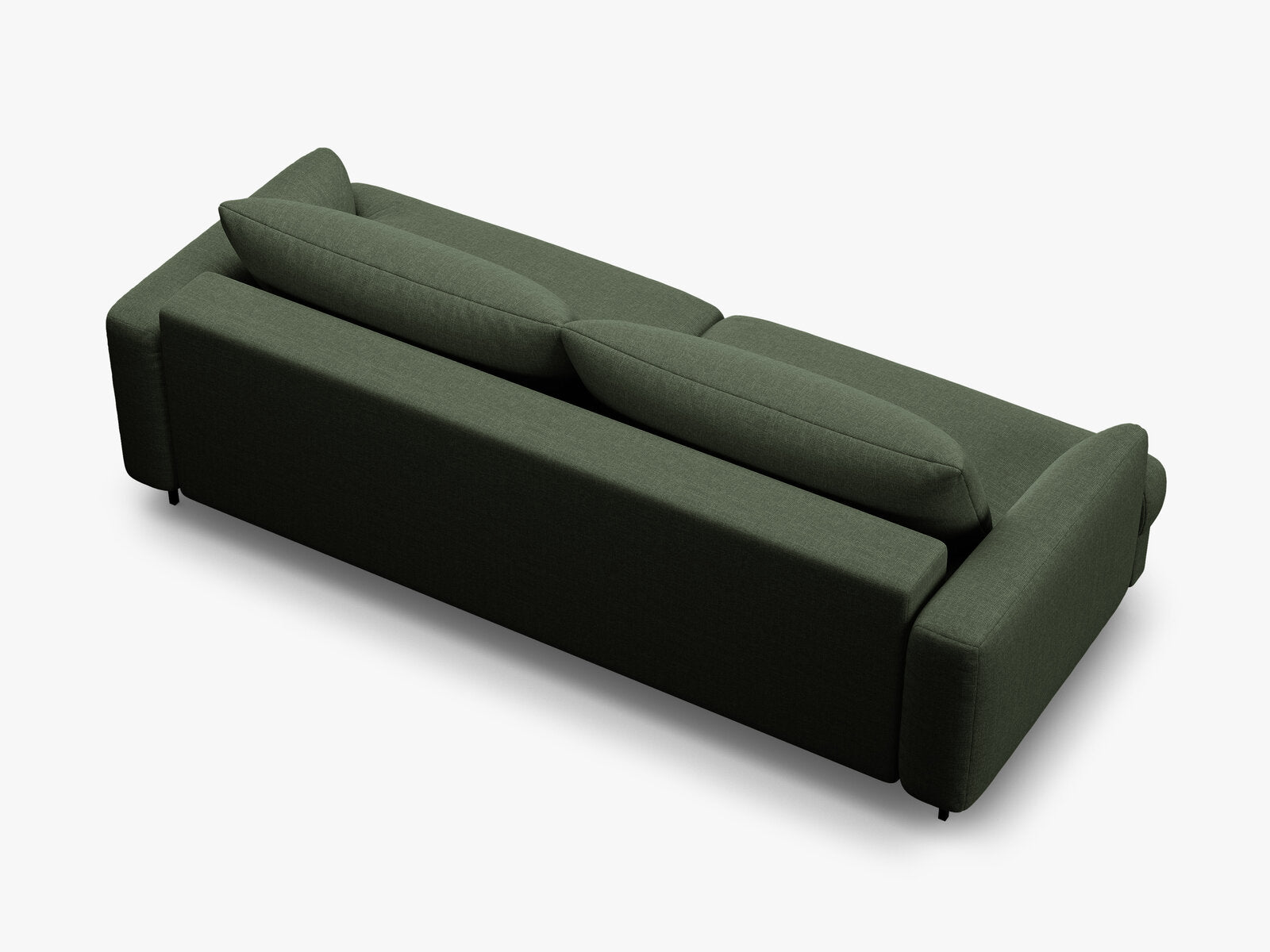 Micadoni Naomi Sofa Mit Bettfunktion Und Stauraum Strukturierter Stoff Liberty Moosgrün