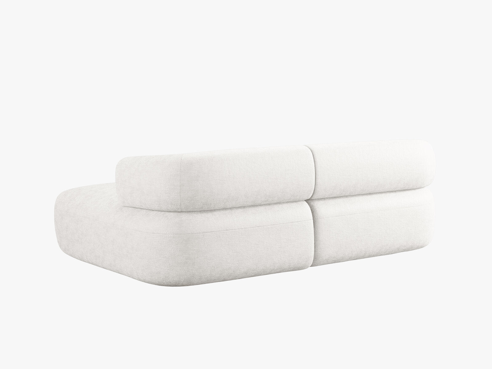 Micadoni 5-Sitzer Ecksofa Jenny Kleine Version Rechts Chenille Perfect Harmony Helles Beige