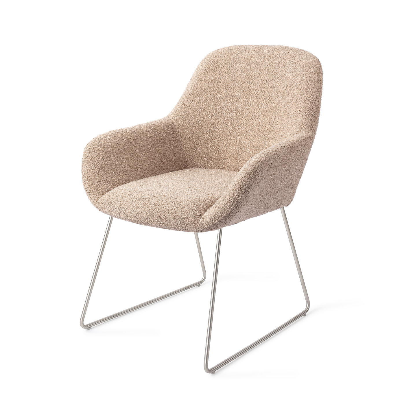 Jesper Home Esszimmerstuhl Kushi Flax Relax Slide Stahl