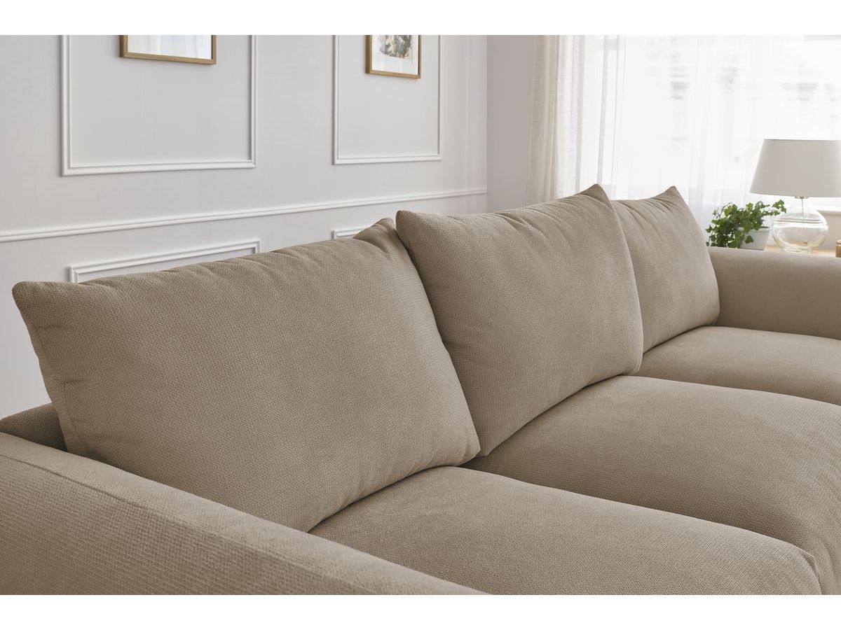 Bobochic Ernest Sofa 3-Sitzer 265 × 106 cm Stoff Taupe