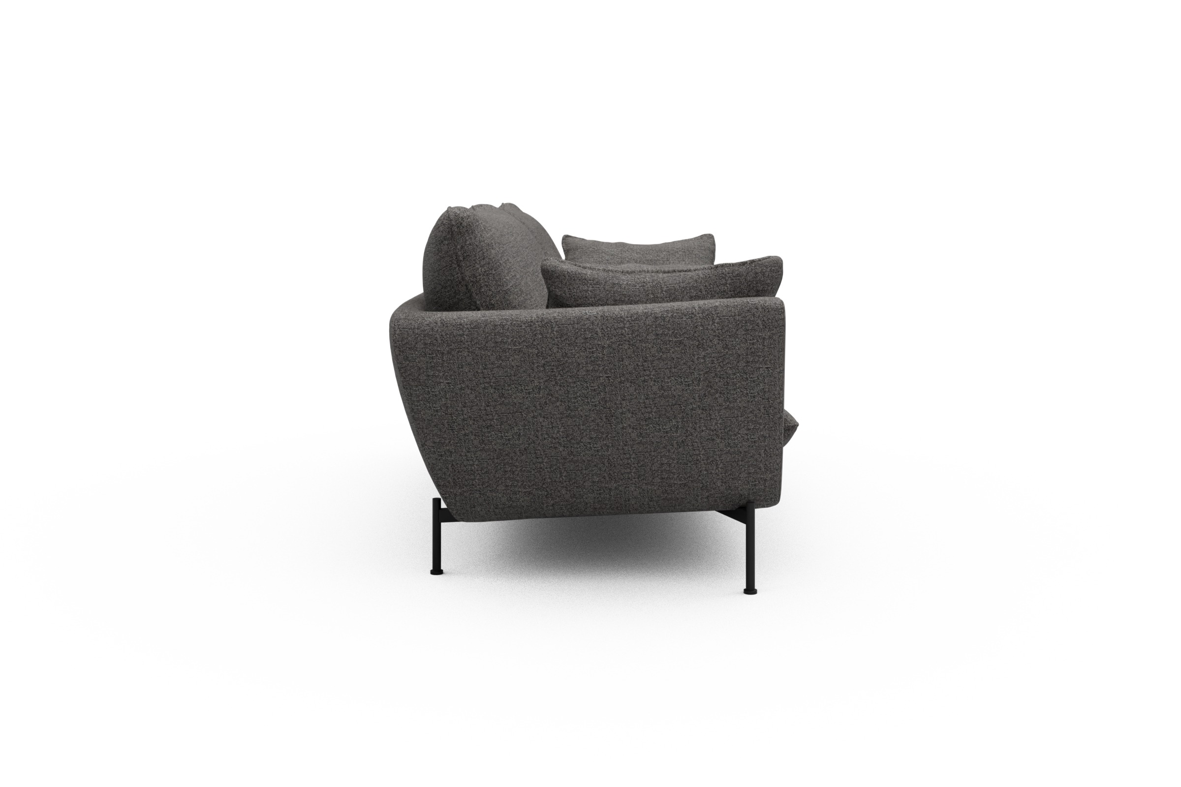 Sofa Anton 3-Sitzer Carreno-Salt-and-Pepper