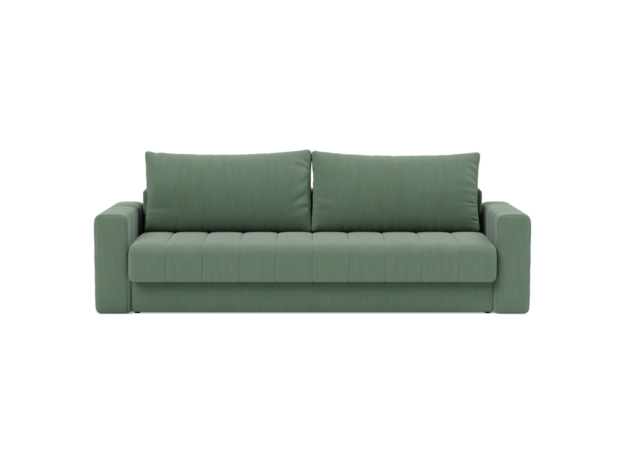 Schlafsofa Akello mit Armlehnen Flachgewebe Elegance 518-Green