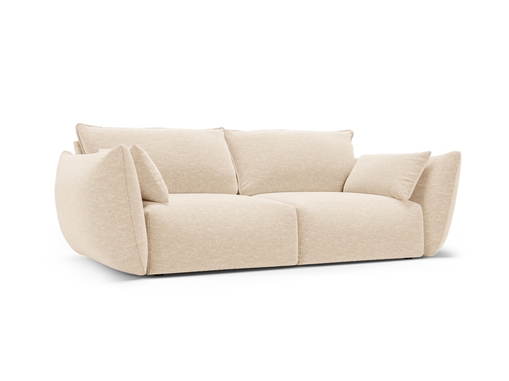 Cosmopolitan Design Sofa Matera 2-Sitzer Chenille Eden Helles Beige