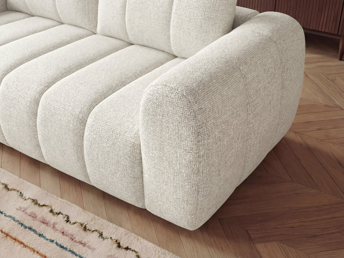Bobochic Nesty Sofa 3-Sitzer Melange-Stoff Beige