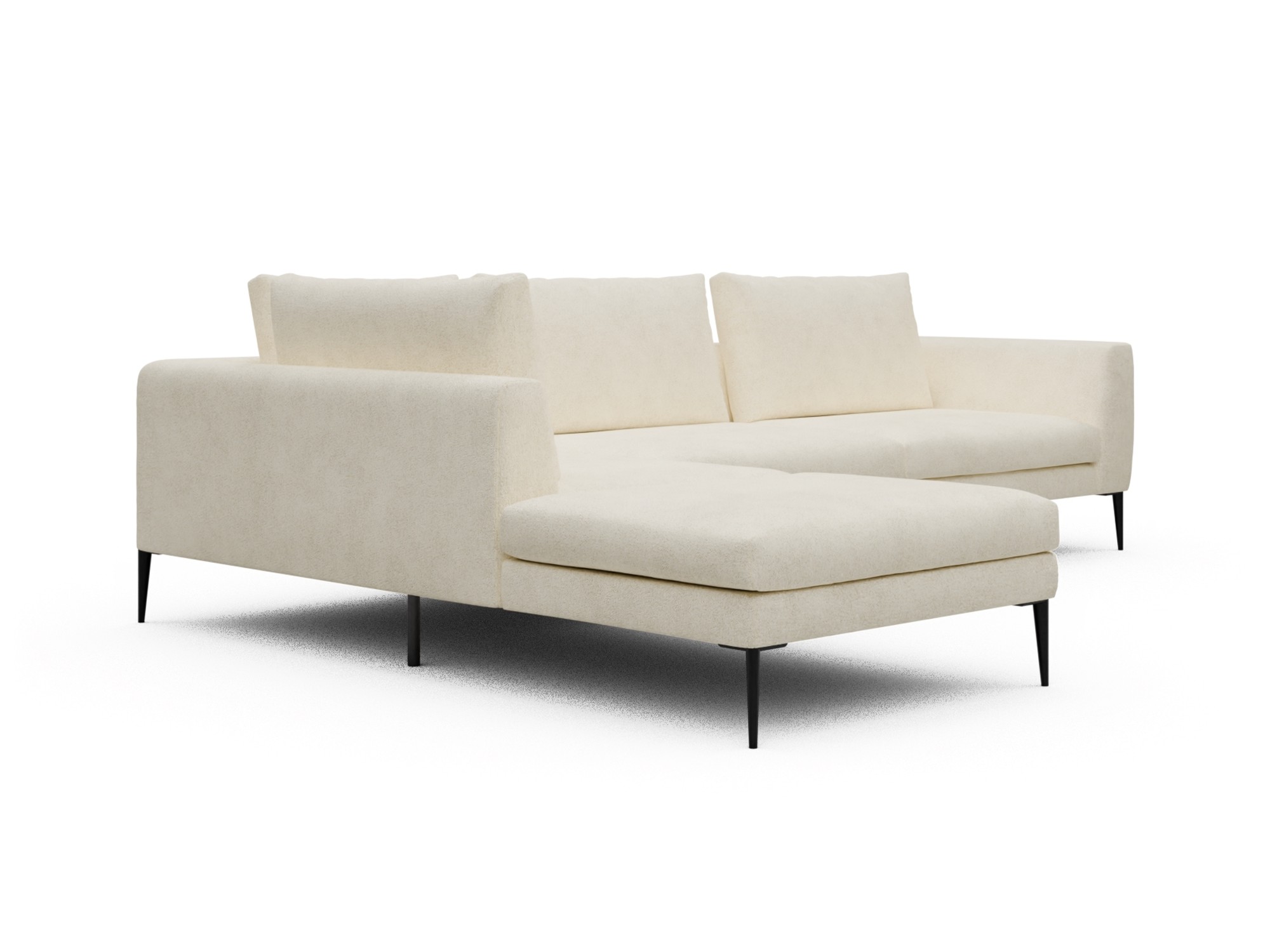 Skandi Home Ecksofa Paul Relax-Ecke links mit 3-Sitzer Boucle-Off-White moebelfaktor