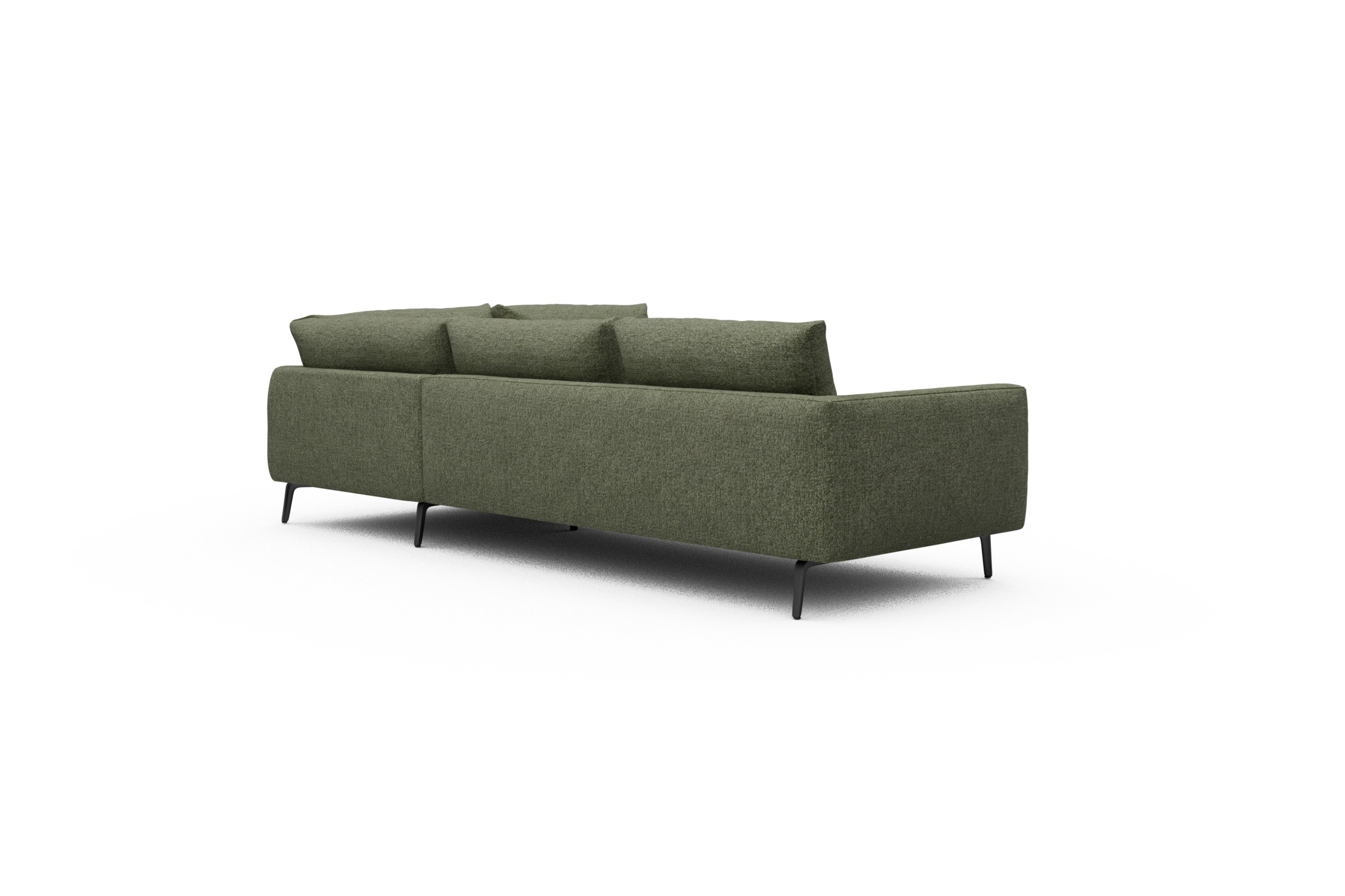 Ecksofa Karl Relax-Ecke rechts mit 2,5-Sitzer Carreno-Vivid-Green