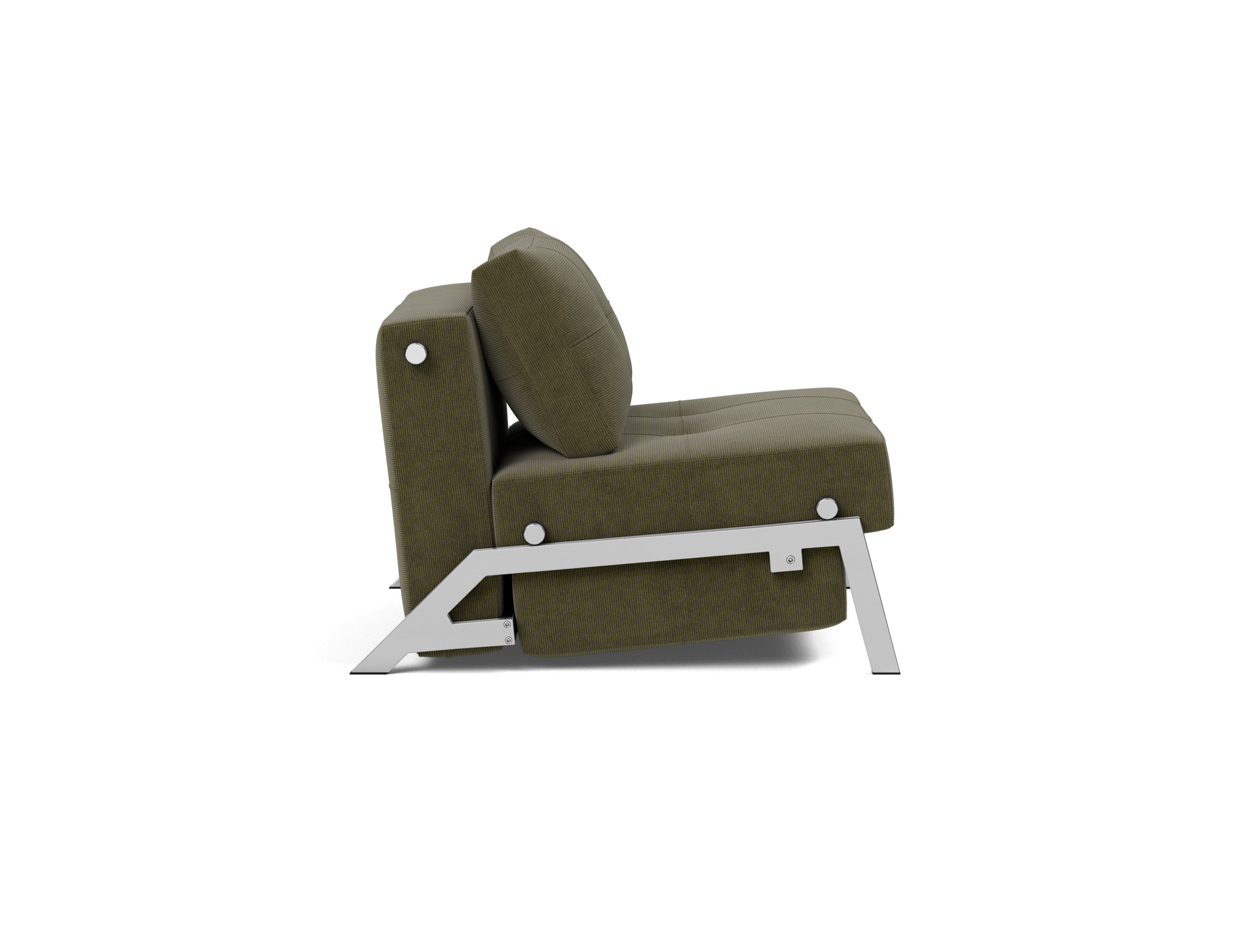 Schlafsessel Cubed 90 Kord Cordufine 316-Pine-Green Beine Chrom