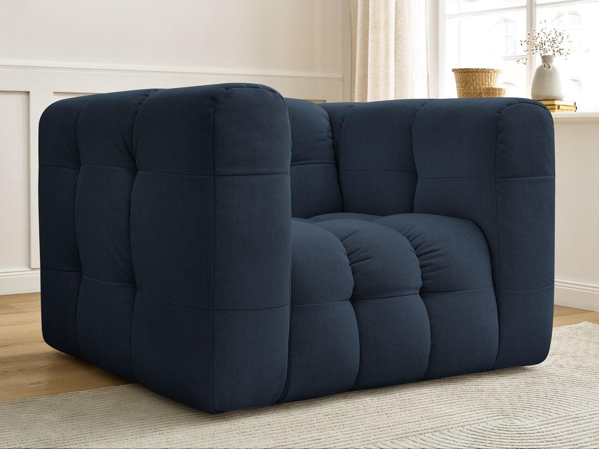 Bobochic Ulysse Sessel Stoff Dunkelblau
