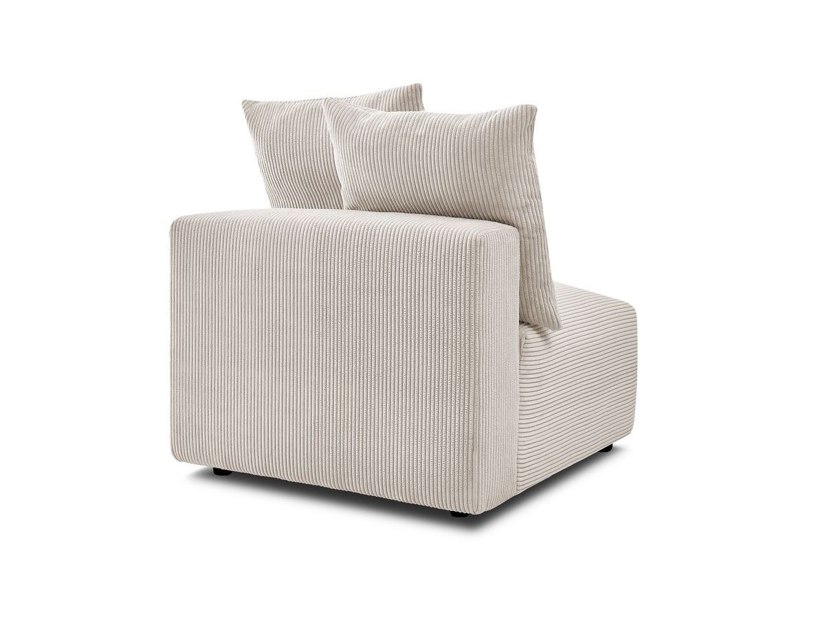Bobochic Voltaire Sofamodul 1-Sitzer 90 × 100 cm Cordsamt Beige