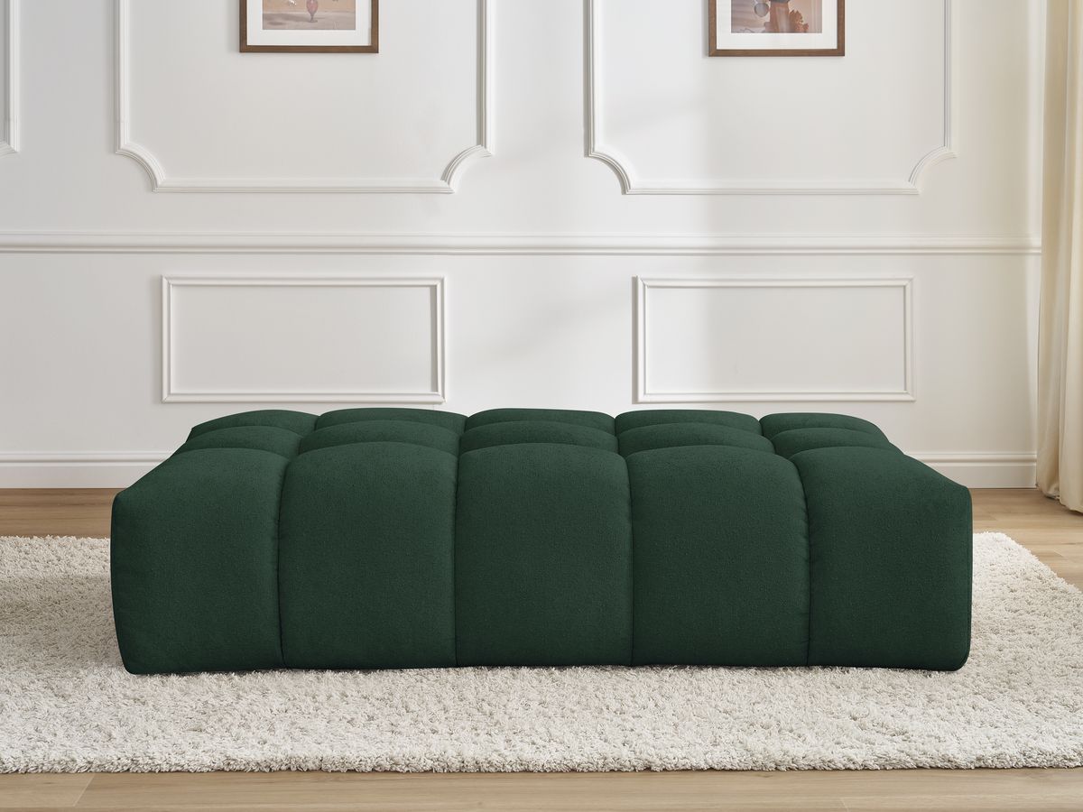 Bobochic Everest Pouf 166 × 100 cm Strukturstoff Grün