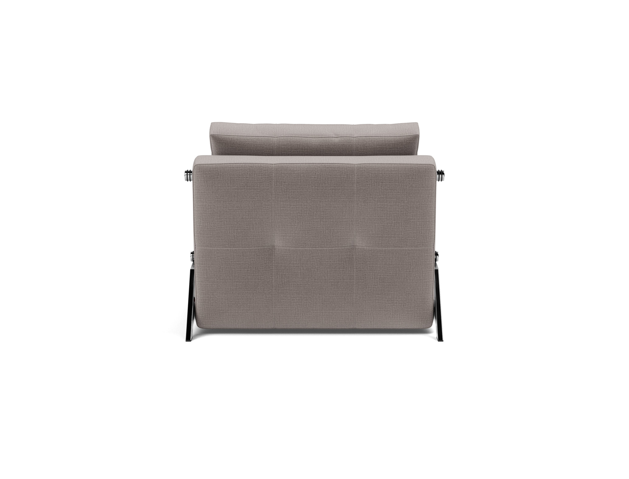 Schlafsessel Cubed 90 Chenille Esina 418-Truffle Beine Chrom