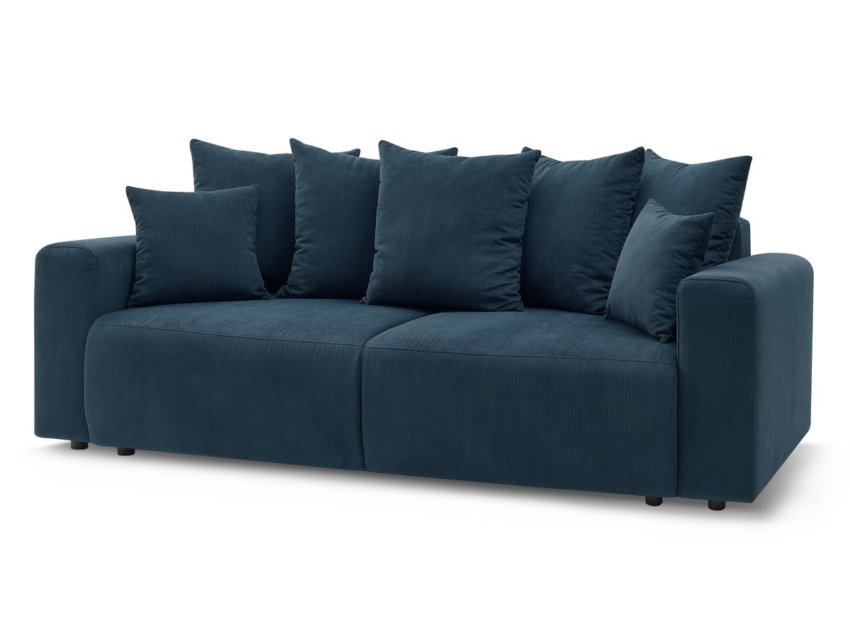 Bobochic Envy Sofa 3-Sitzer Cordsamt Dunkelblau