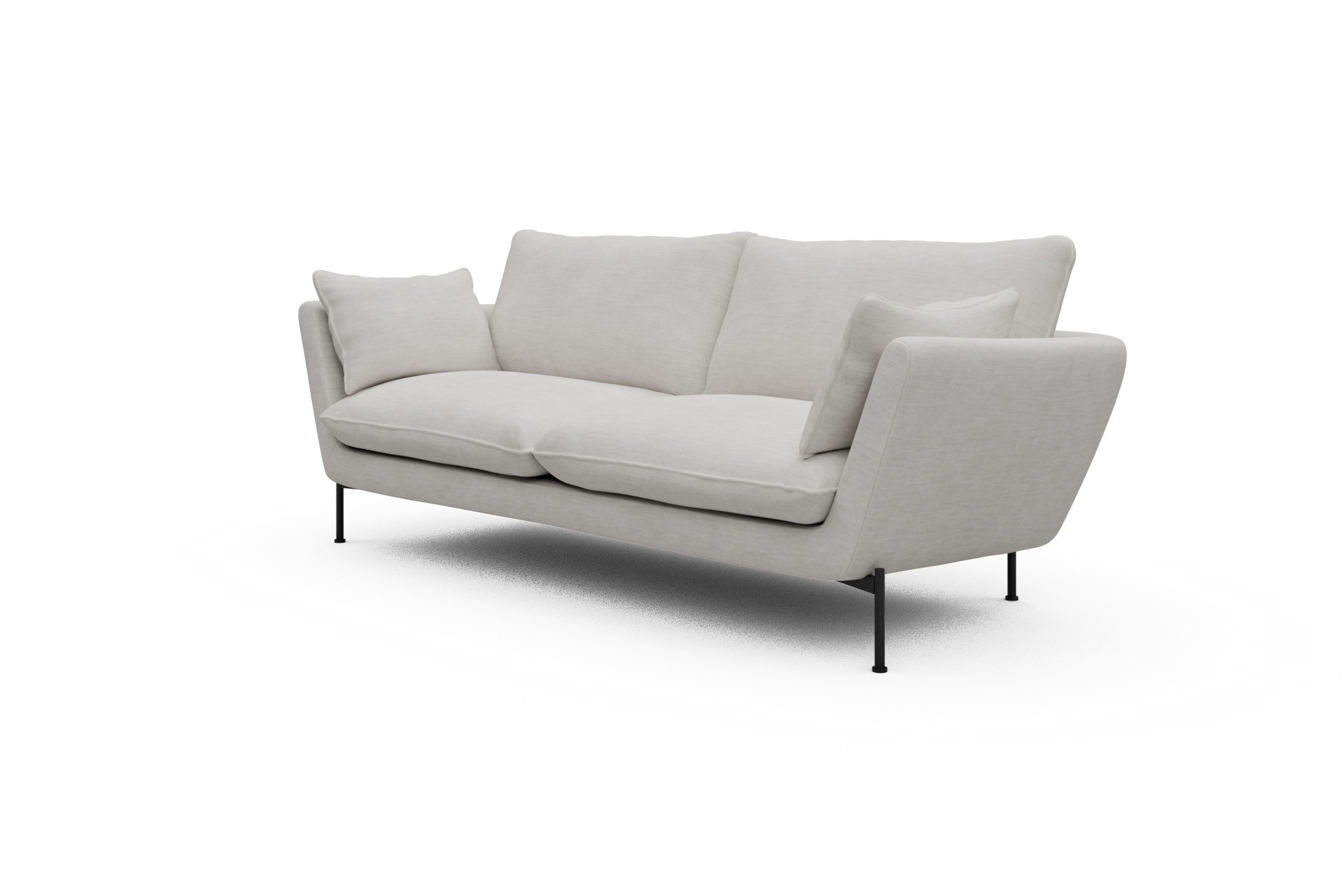 Sofa Anton 3-Sitzer Vivus-Dusty-Off-White