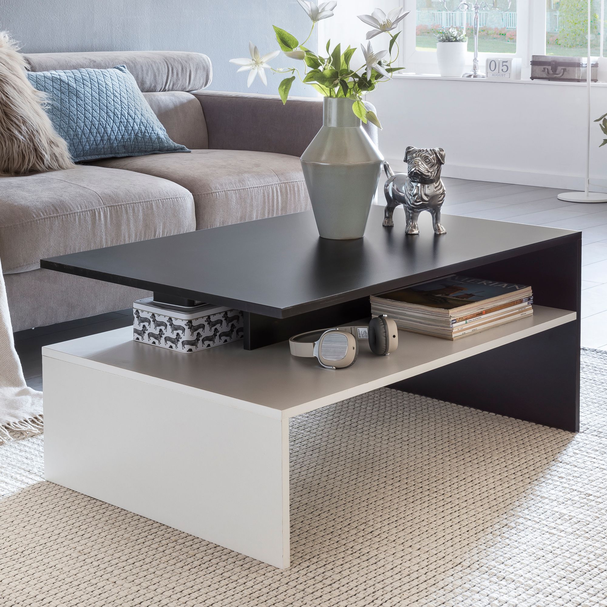 Couchtisch Sandhamn Weiß 90 × 60 × 43 cm
