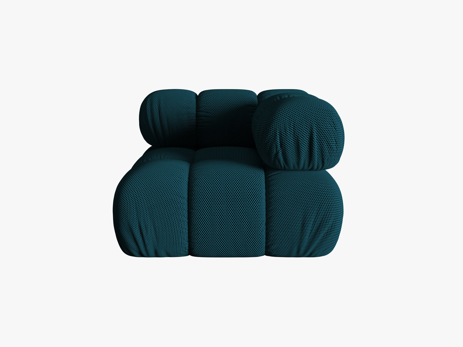 Micadoni symmetrisches Eckmodul Bellis 3D-Stoff Sonic Marineblau