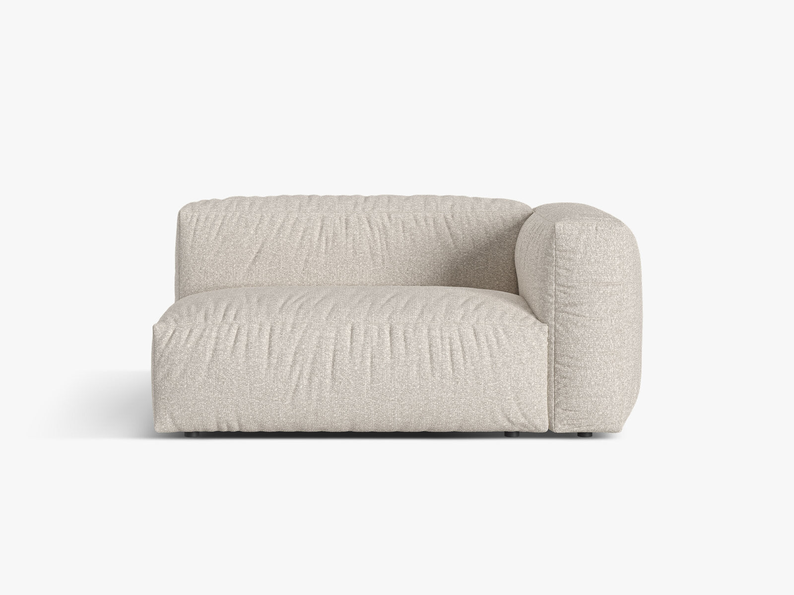 Micadoni Eckmodul Martina 1-Sitzer Groß Rechts Boucle Monet Beige
