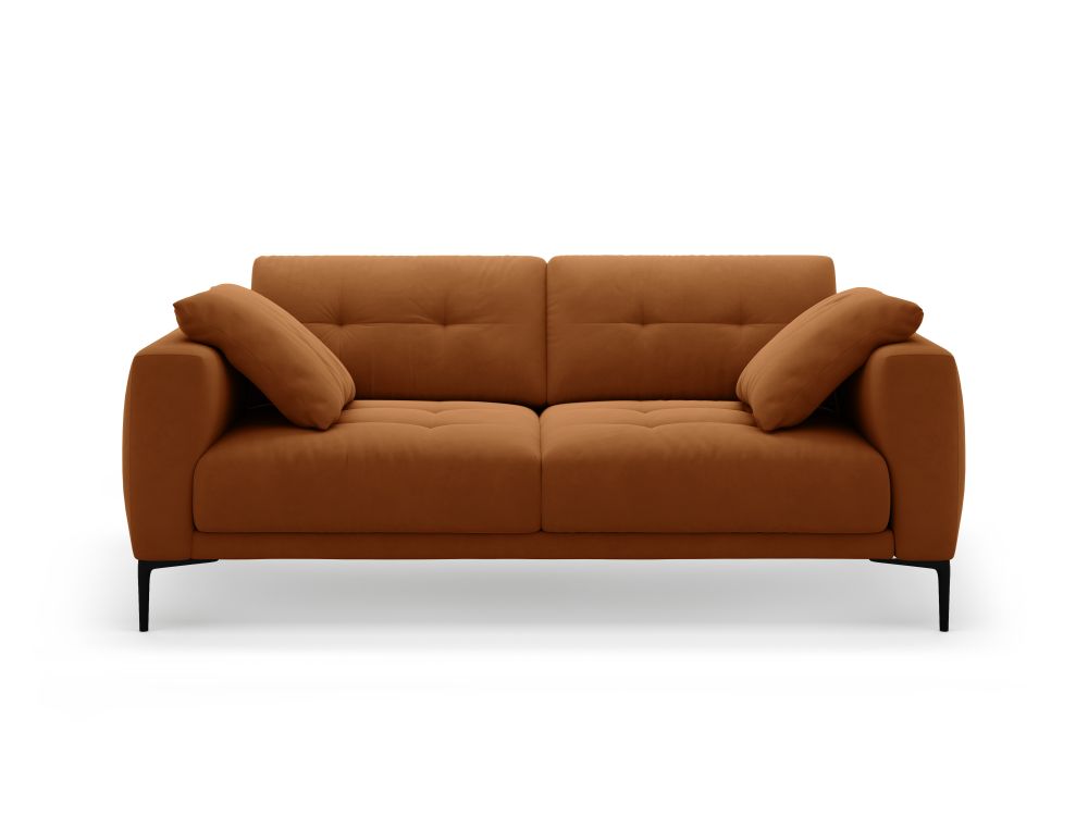 Cosmopolitan Design Sofa Lazio 3-Sitzer Samt Salvador Terrakotta