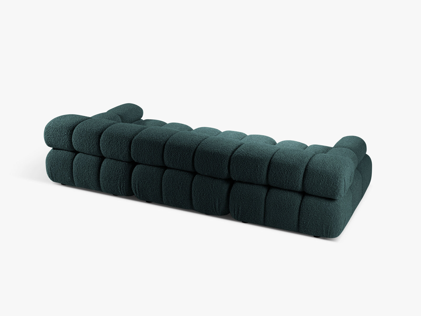 Micadoni Modulares Sofa Bellis 3-Sitzer Boucle Rolf Petrol