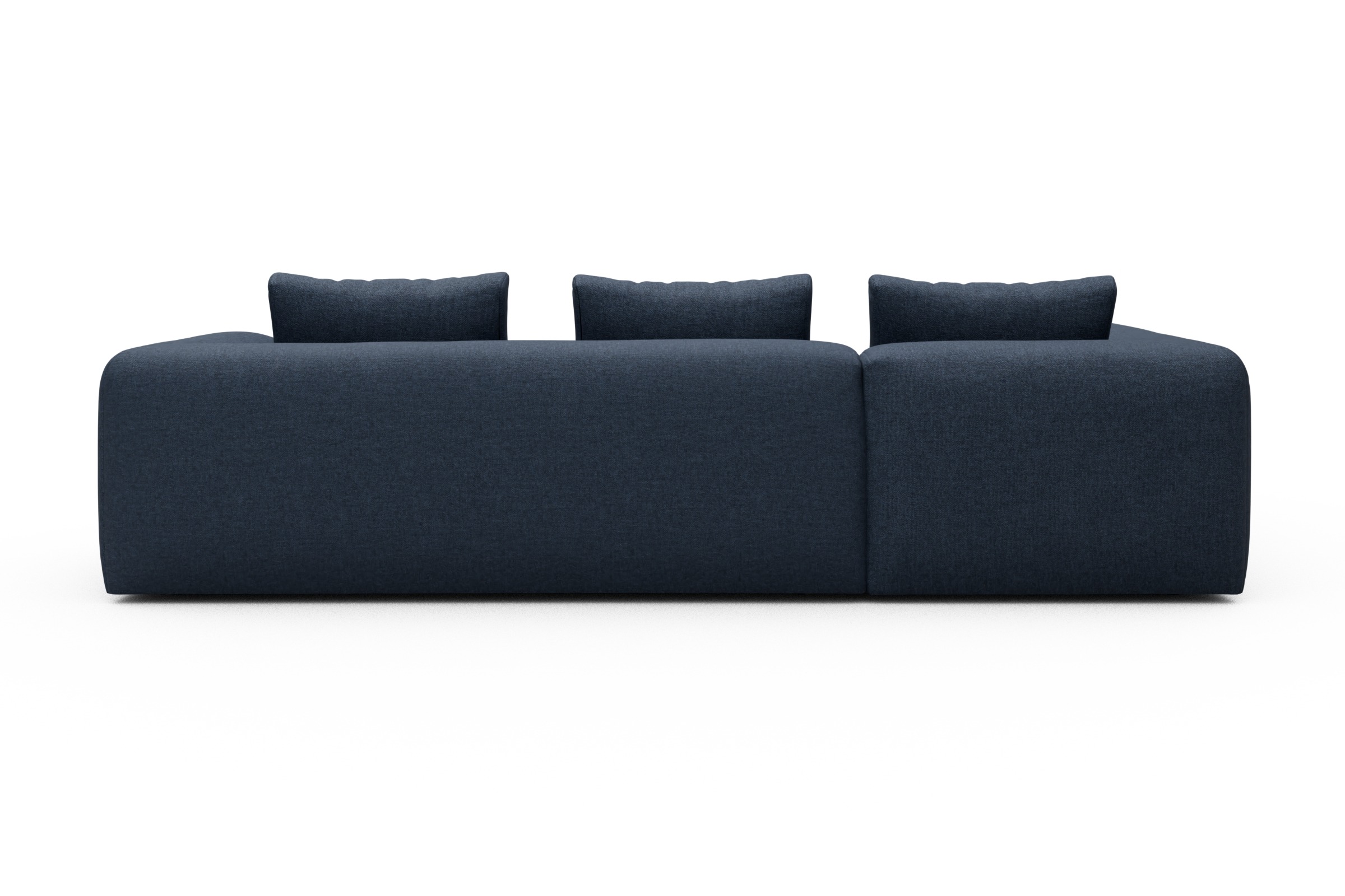 Ecksofa Fred 2x 2,5-Sitzer links offen Sama-Deep-Blue