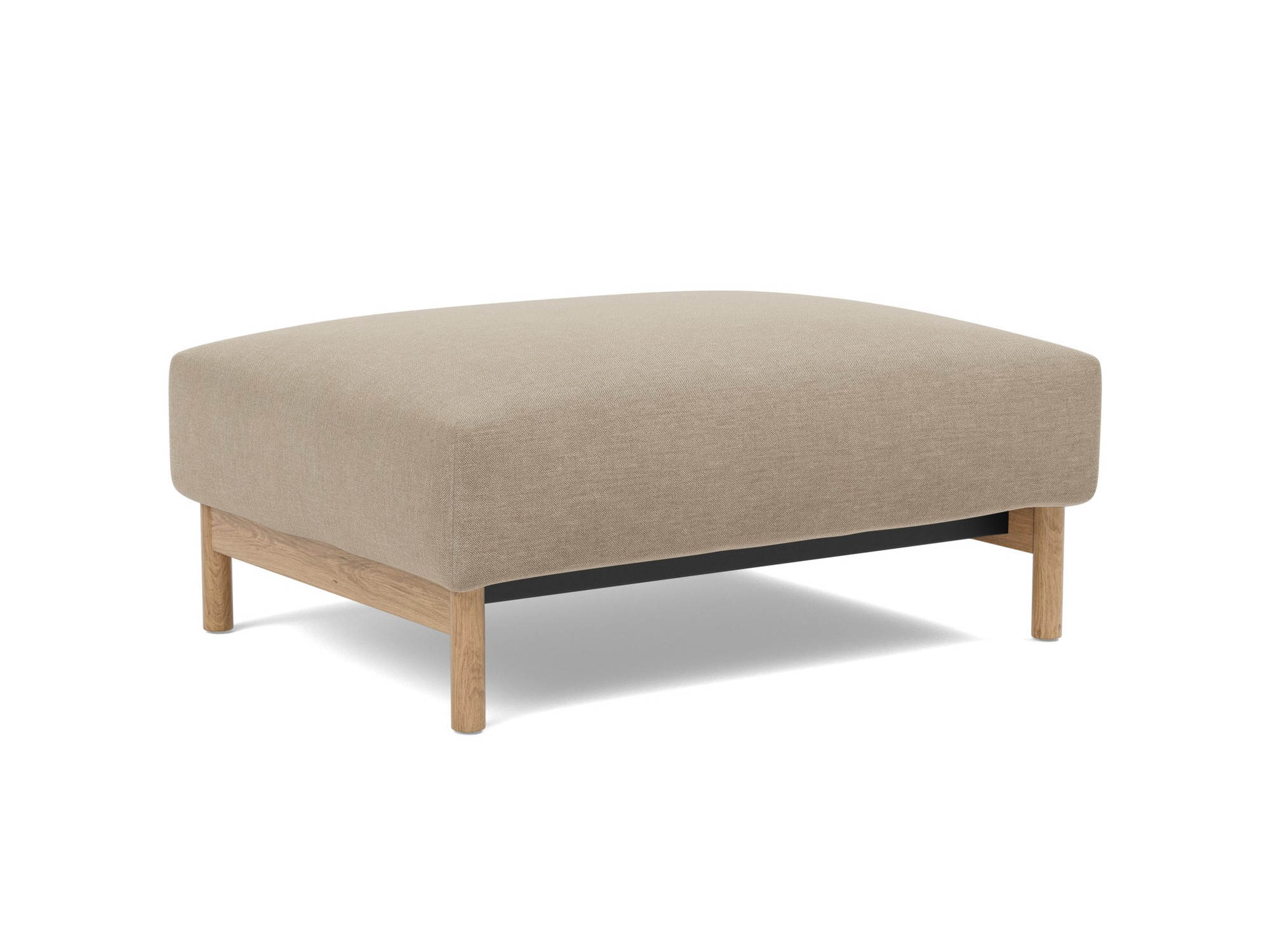 Hocker Malloy Flachgewebe Phobos 587-Mocha Beine Eiche