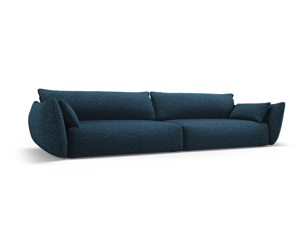 Cosmopolitan Design Sofa Matera 4-Sitzer Chenille Eden Marineblau