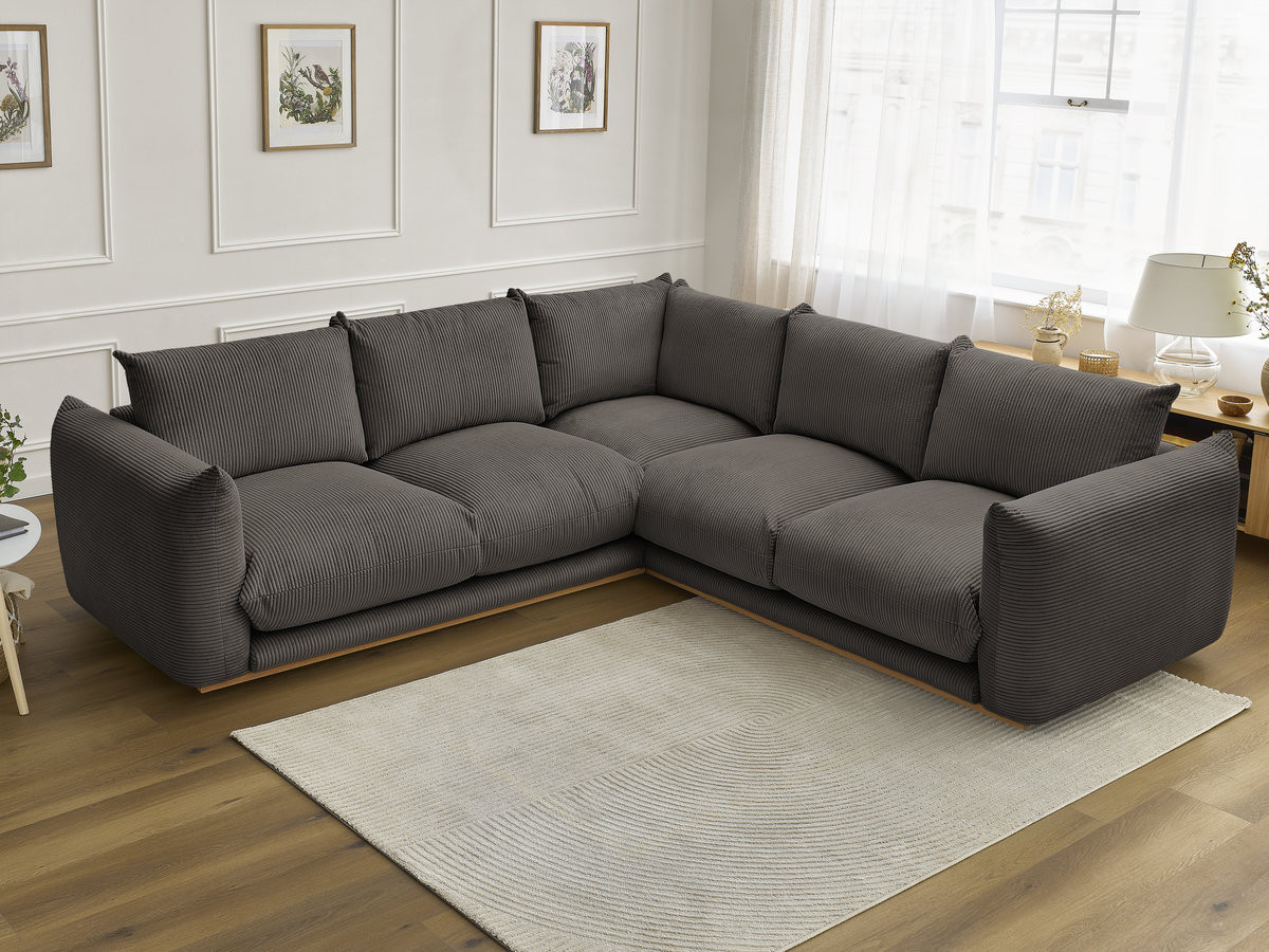 Bobochic Ernest Ecksofa Cordsamt Taupe