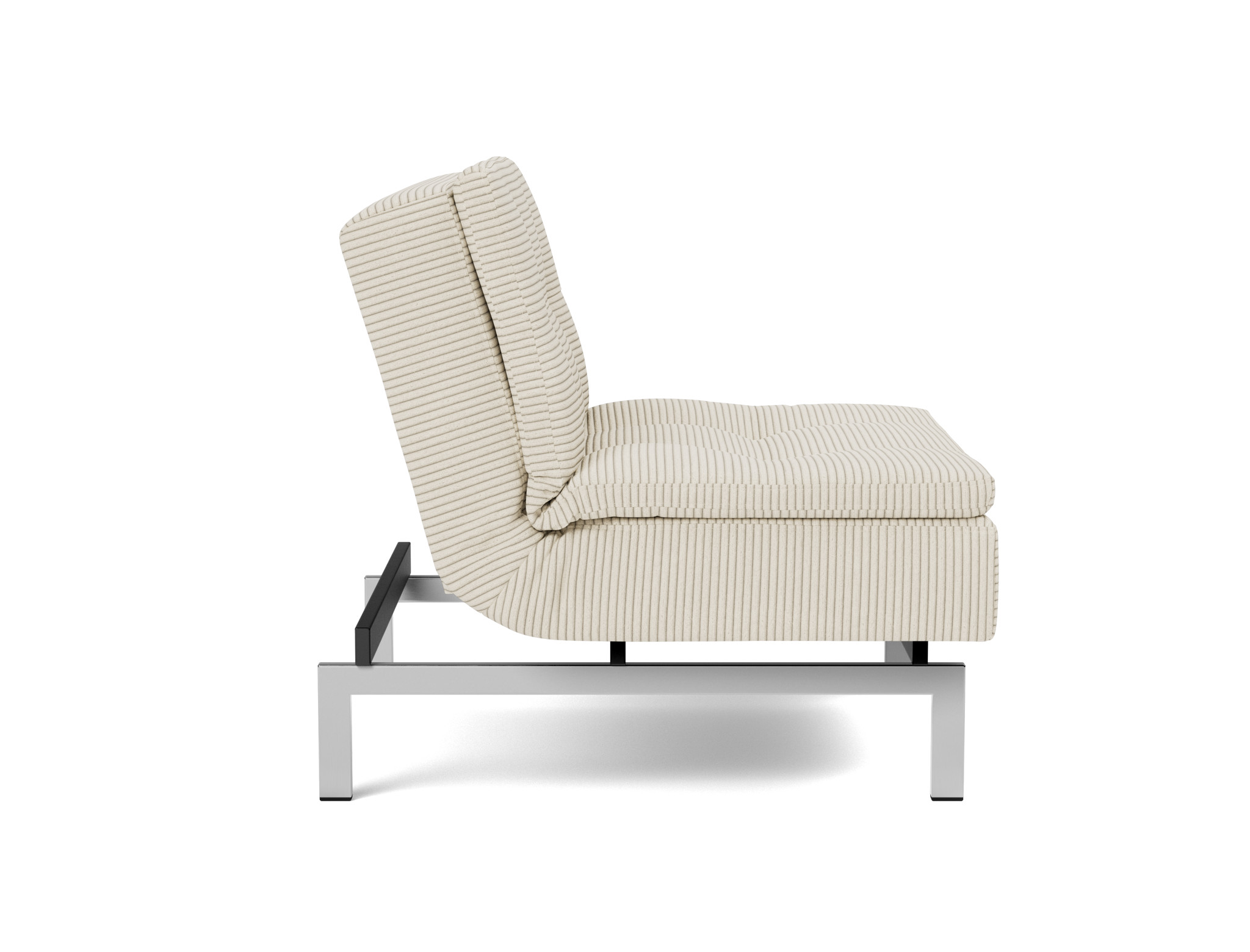 Sessel Dublexo Kord Corduroy 594-Ivory Beine Chrom