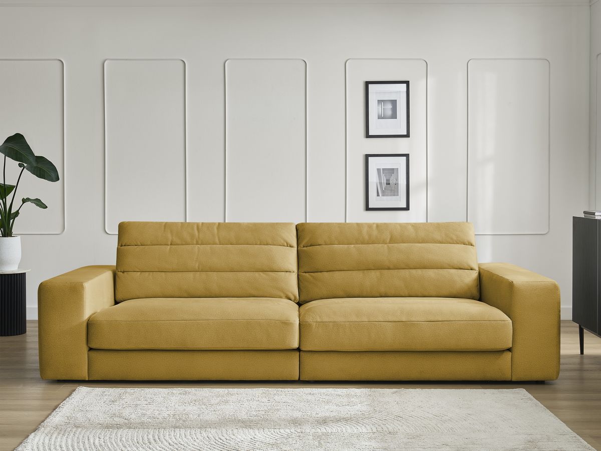 Bobochic Sierra Sofa 3-Sitzer Samt Gelb