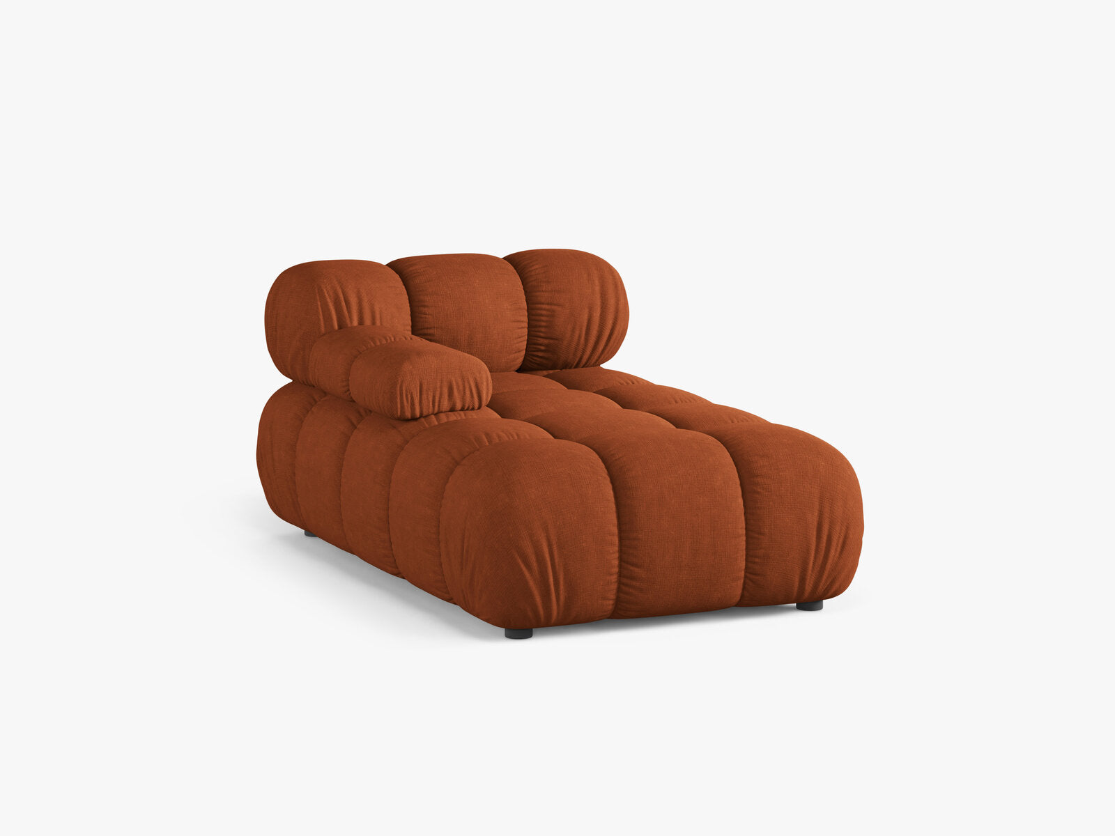 Micadoni Recamiere Bellis Links Strukturierter Stoff Liberty Ziegel