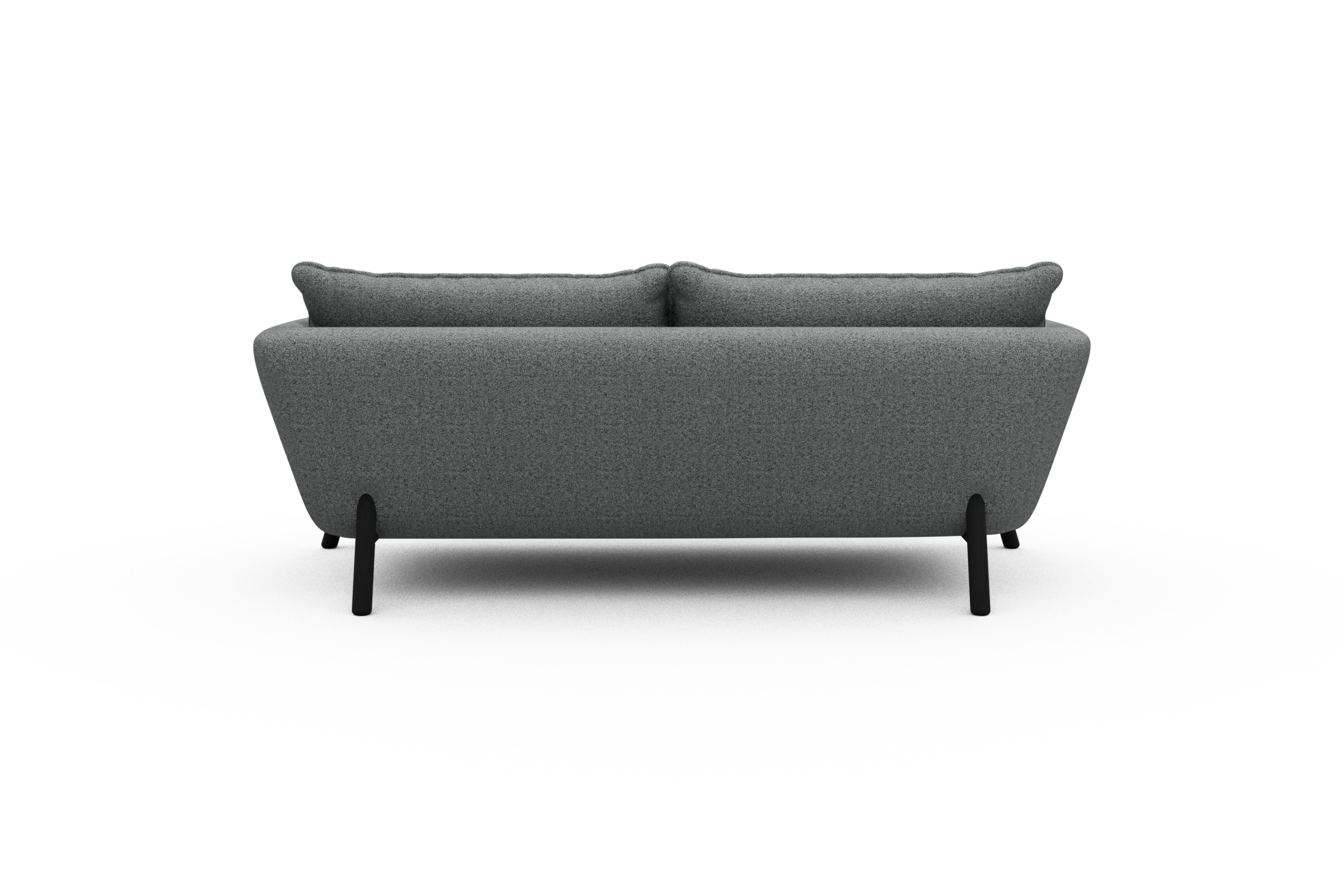 Sofa Emil PREMIUM 2-Sitzer Beinfarbe Eiche Schwarz Aivi-Gravet-Grey