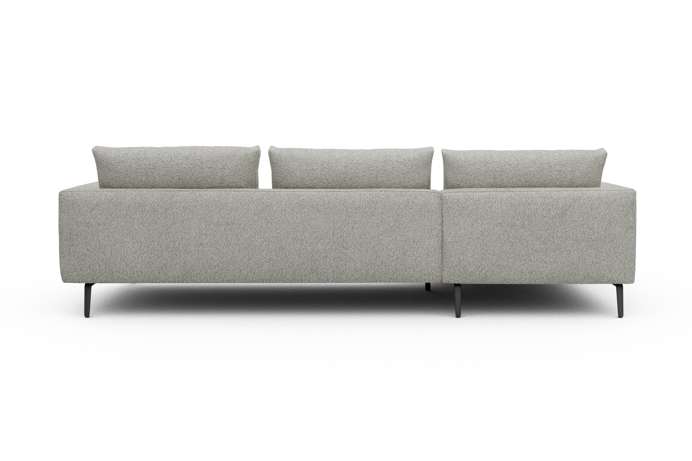 Ecksofa Karl Chaiselongue links mit 2,5-Sitzer Vanora-Warm-Sand