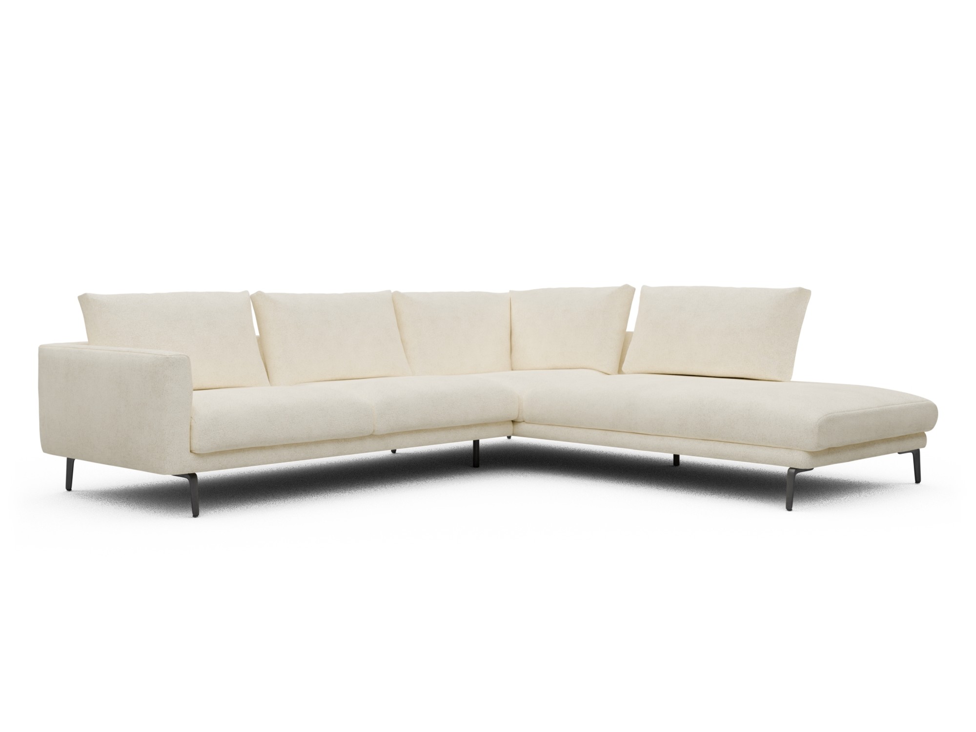 Skandi Home Ecksofa Karl Relax-Ecke rechts mit 2,5-Sitzer Boucle-Off-White moebelfaktor