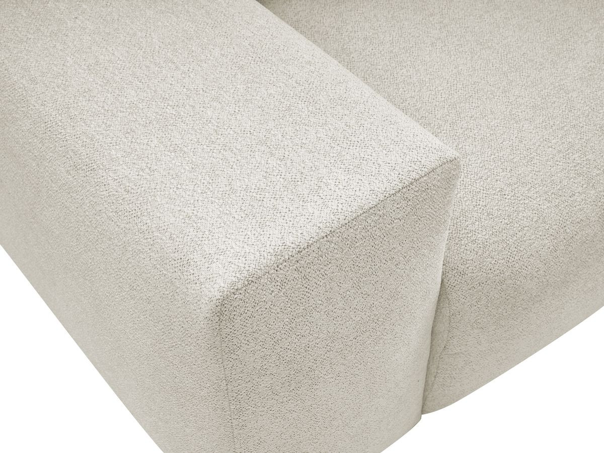 Bobochic Voltaire Ecksofa 310 × 174 cm Melange-Stoff Weiß