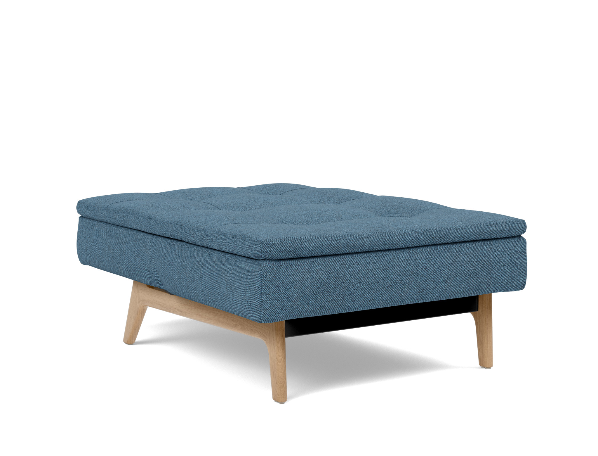 Sessel Dublexo Strukturierter Stoff Weda 302-Weda-Blue Beine Eiche