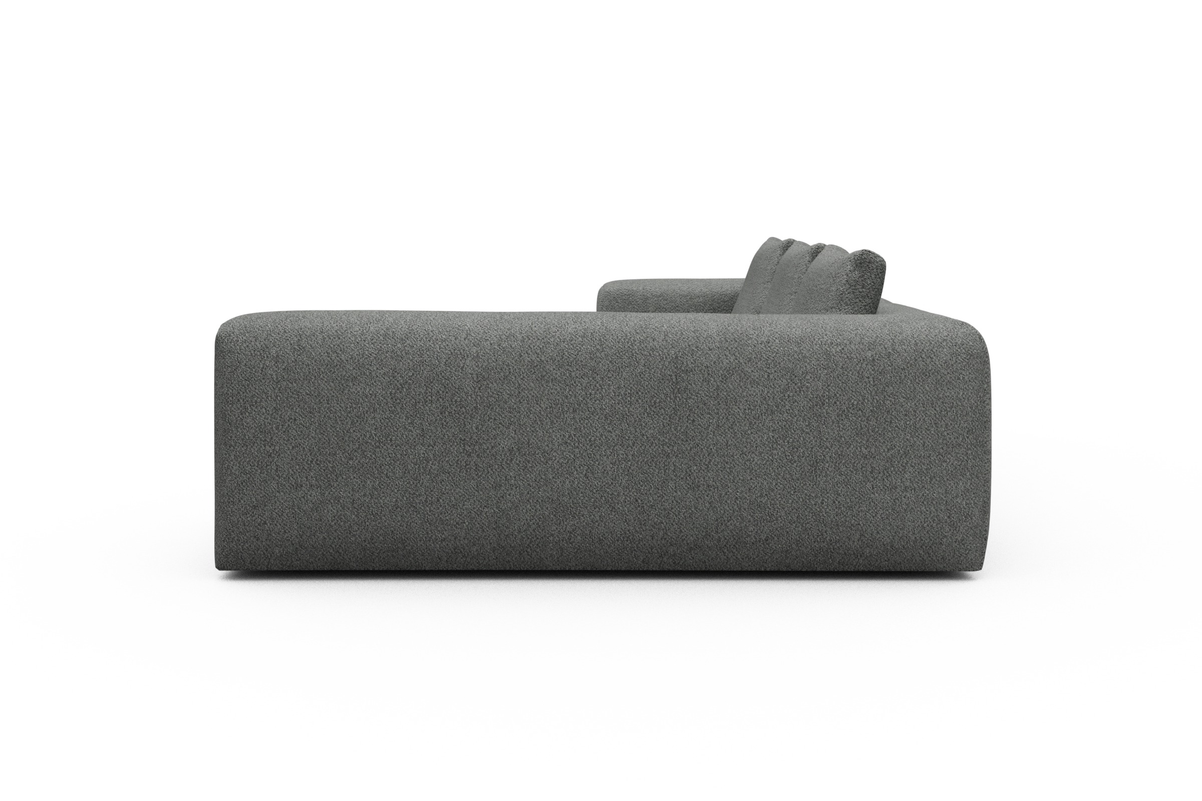 Ecksofa Fred 2x 2,5-Sitzer rechts offen Vanora-Warm-Grey
