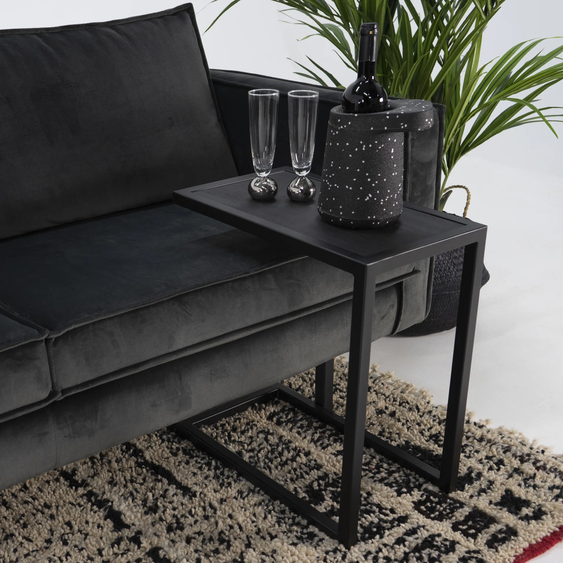 Spinder Design DANIAL Divani Beistelltisch - Schwarz