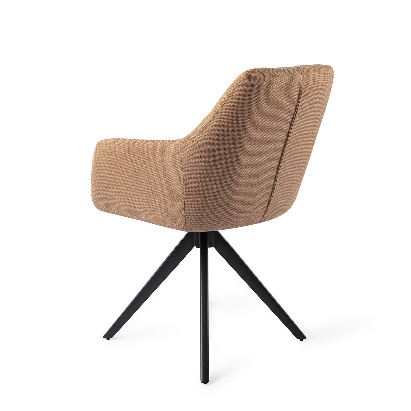 Jesper Home Esszimmerstuhl Noto Toasted-Toffee Turn Schwarz