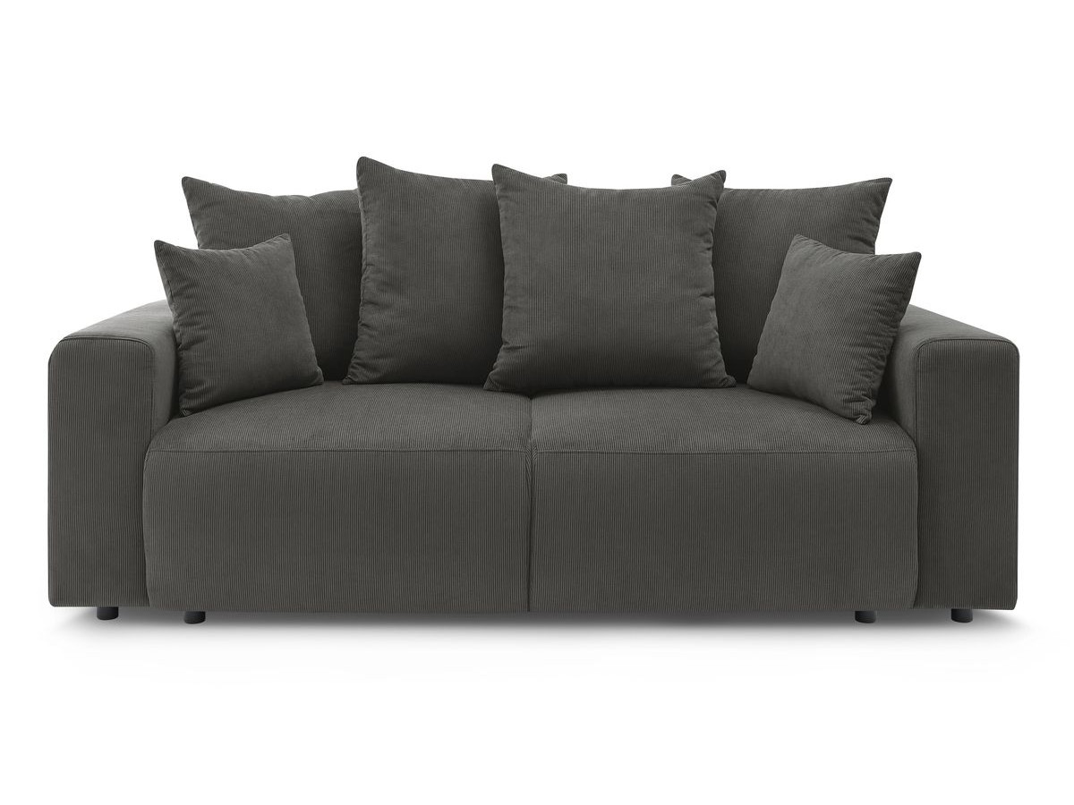 Bobochic Envy Sofa 2-Sitzer Cordsamt Dunkelgrau