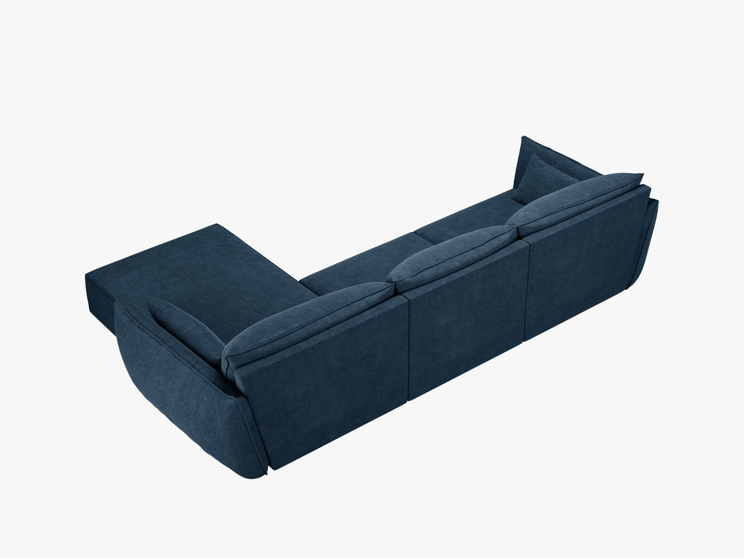 Micadoni Ecksofa Kaelle 4-Sitzer Rechts Chenille Over The Horizon Königsblau